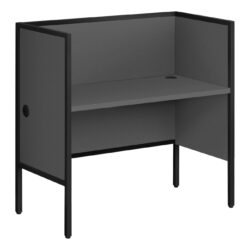 Office Cubicle, Desk, Commercial Grade, Contemporary & Modern - Gray