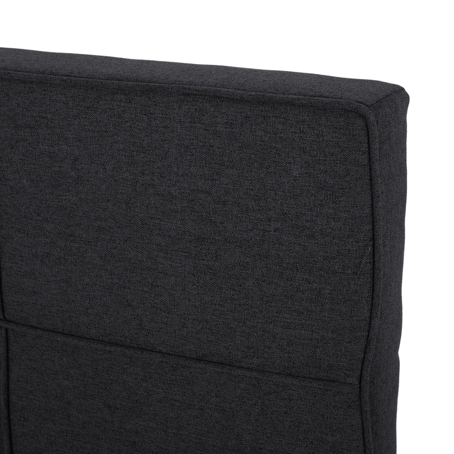 Marakesh - Contemporary Fabric Upholstered King / California King Headboard - Black - Image 12