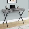 Computer Desk, Home Office, Laptop, Left, Right Set-Up, Storage Drawers, Work, Contemporary, Modern - Gray - Image 3