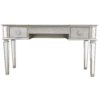 Mirrored Vanity Desk With Drawers And Stool, Flip Up Dressing Table Set For Makeup Room, And Glass Construction - Silver - Image 5