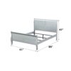 Louis Philippe - Twin Bed - Silver Gray - Image 5