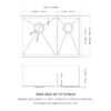 Modern Double Bowl Undermount Sink 60 / 40 Design With 10" Deep Basins In Stainless Steel - White - Image 3