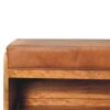 Buffalo - Hide Pull Out Shoe Storage Bench - Oak - Image 6