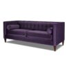Jack - Modern Tuxedo Tufted Sofa - Purple - Image 4