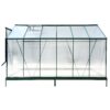 6.3'x12.2'x7' Polycarbonate Greenhouse, Heavy Duty Outdoor Aluminum Walk-In Green House Kit With Rain Gutter, Vent And Door For Backyard Garden - Green - Image 21