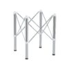 Simple Silver Stainless Steel Folding Table Frame Multifunctional Space Saving Design.Separate Folding Table Legs That Can Be Paired With Various Sizes And Styles Of Tabletops - Silver - Image 20