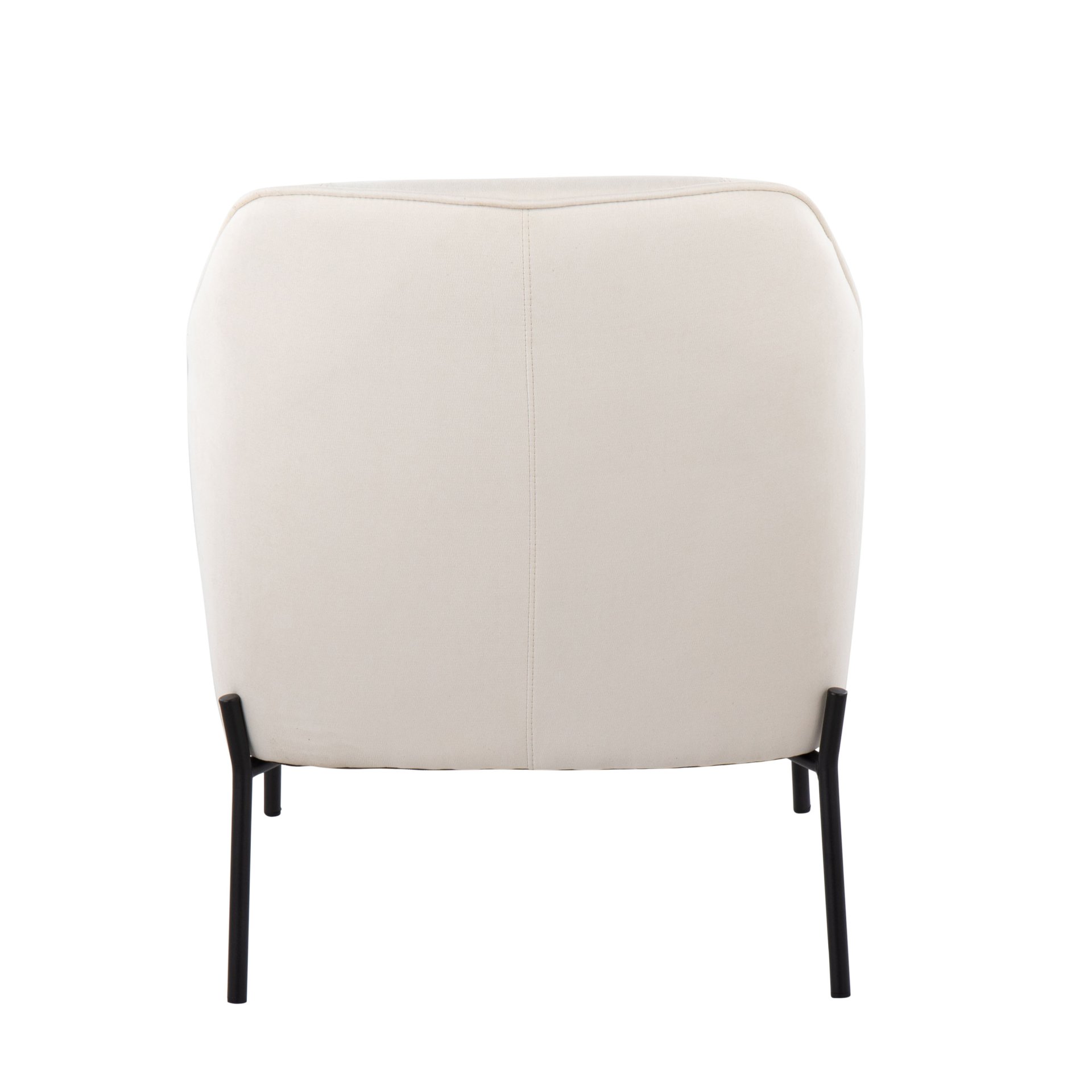 Daniella - Contemporary Chair - Black / Cream - Image 4