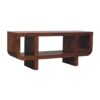 Orion - Curved Media Unit - Brown - Image 2