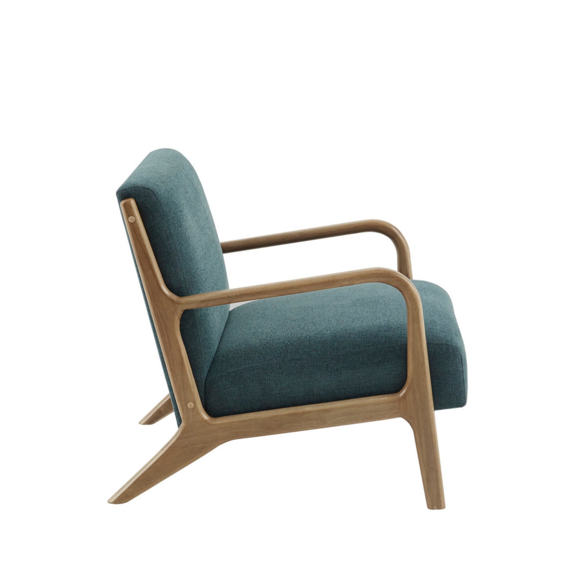 Lounge Chair Mid Century Style - Teal - Image 4