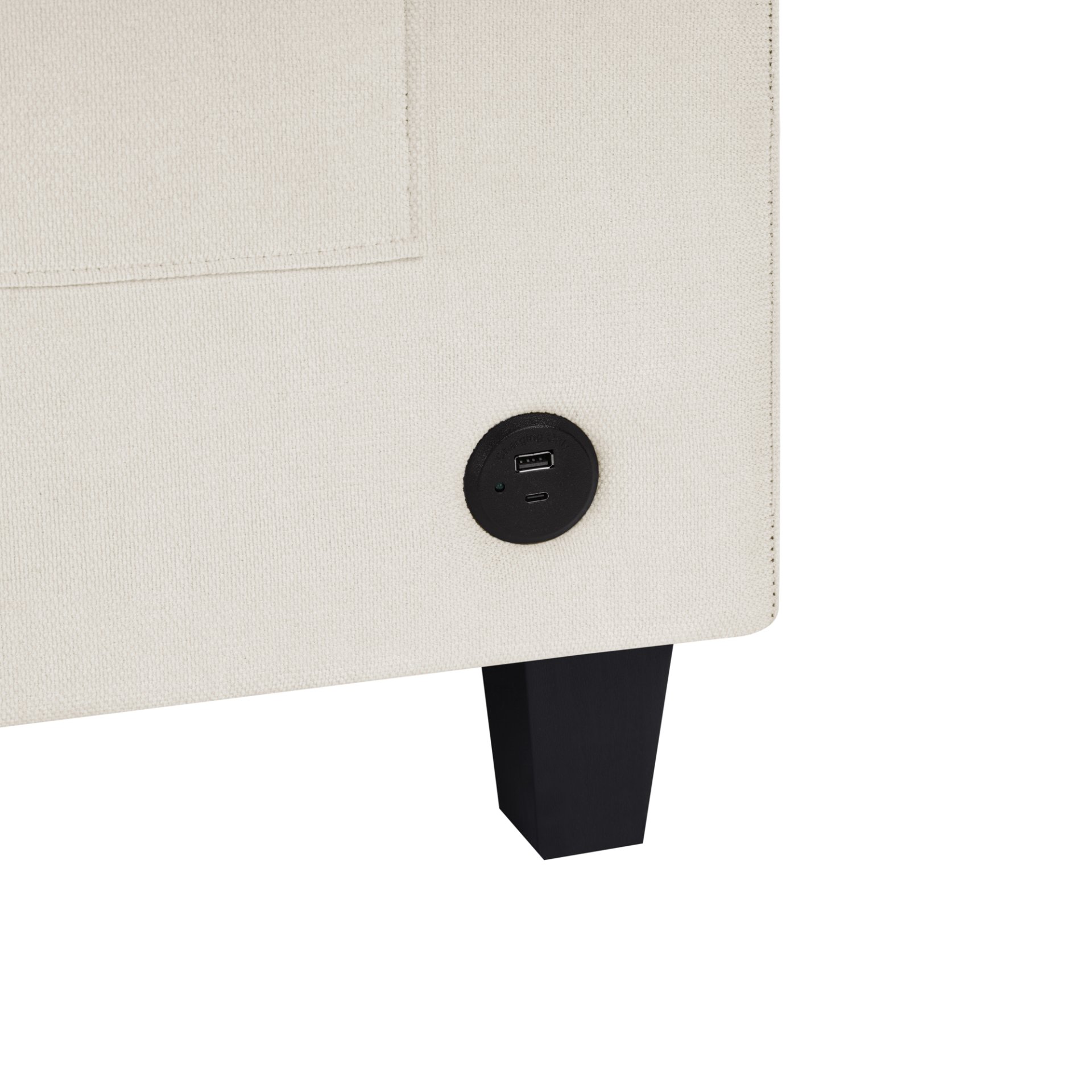 U Shaped Sectional Sofa, Corner Living Room Couch With Built In Cup Holders, Storage, USB Ports - Beige - Image 17