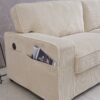 Stationary Loveseat - Cream - Image 2