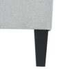 Classic Ottoman With Cushioned Top And Birch Wood Legs - Gray - Image 7