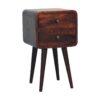 Mini Curved Nightstand - Walnut - Image 9