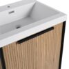 Contemporary Freestanding Bathroom Vanity With Resin Sink & Soft Close Doors - Light Coffee - Image 14