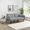 Modern Folding Ottoman Sofa Bed With Stereo System - Gray - Image 2