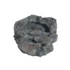4 Tiered Rock Waterfall Fountain With LED Lights, Outdoor Garden Decor, Weather Resistant - Gray - Image 11