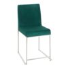 Fuji - Contemporary High Back Dining Chair (Set of 2) - Green - Image 2