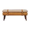 Boucle Leather Bench - Tan - Image 12