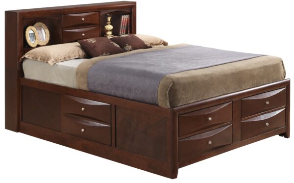 Marilla - Full Storage Bed - Cherry