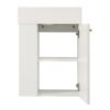 Floating Bathroom Vanity With Resin Basin, Left Side Storage - White - Image 20