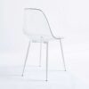 Dining Chair, Metal Leg, Plastic Seat (Set of 4) - Antique White - Image 7