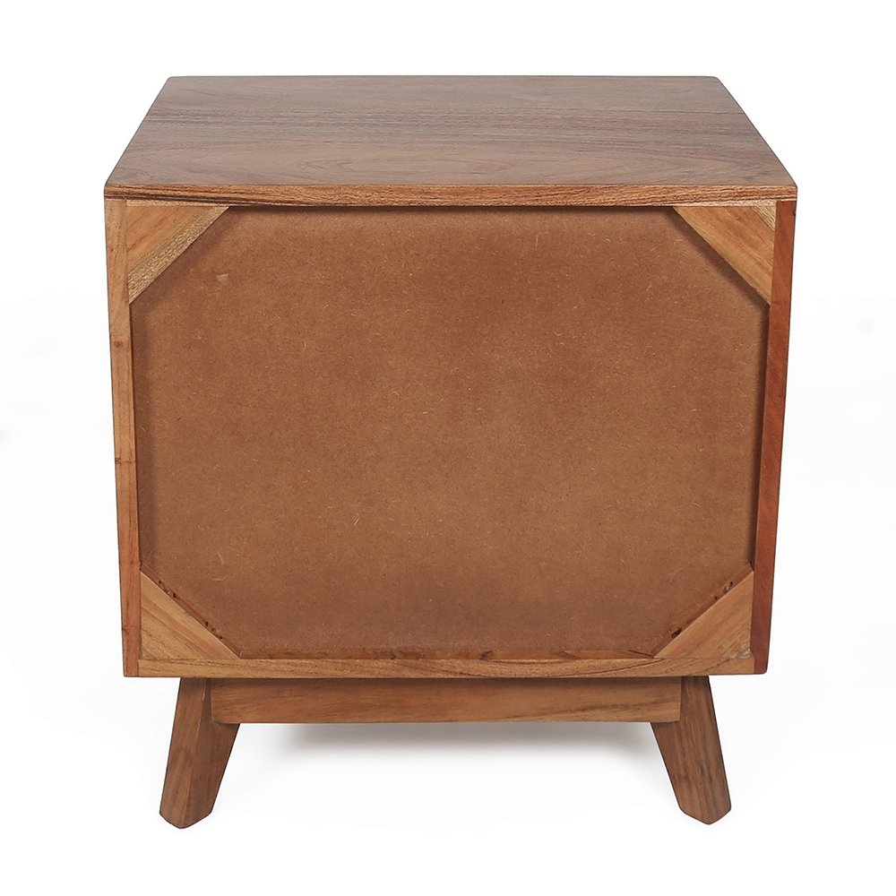 Nightstand Natural Wood - Brown - Image 8