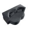 Floor Sofa With 2 Pillows, Convertible Plush Corduroy Foam Filled Sleeper Sofa Bed - Dark Gray - Image 10
