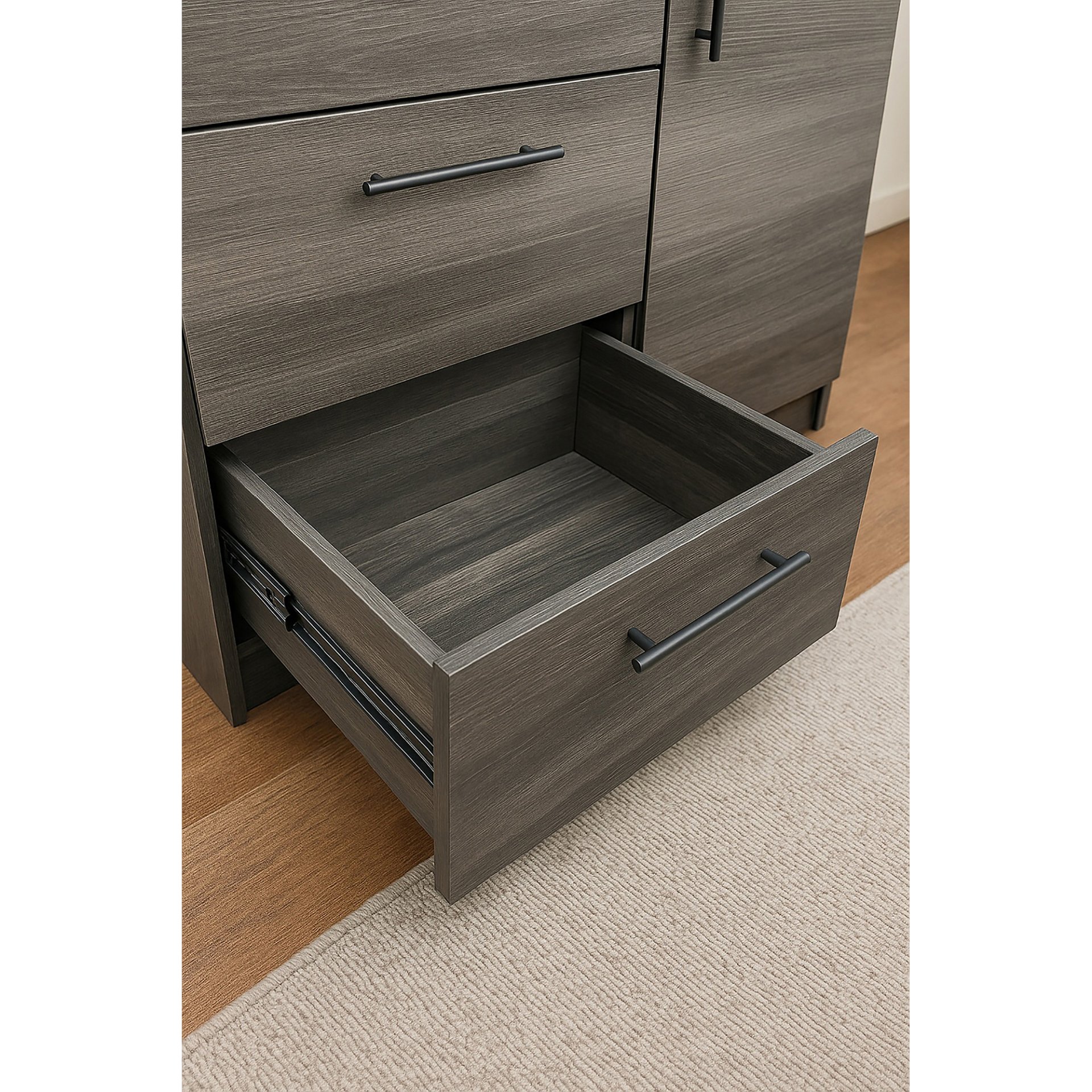 Robin - Gentleman's Chest In With Extra Deep Drawer Storage And Eco Friendly Wood - Gray - Image 7