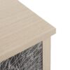 2 Door Carved Storage Cabinet With Adjustable Shelf, Accent Furniture For Living Room, Hallway, Kitchen - Black / Natural - Image 8