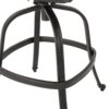 Outdoor Cast Aluminum Swivel Bar Stool With Scrolled Arms - Bronze - Image 11