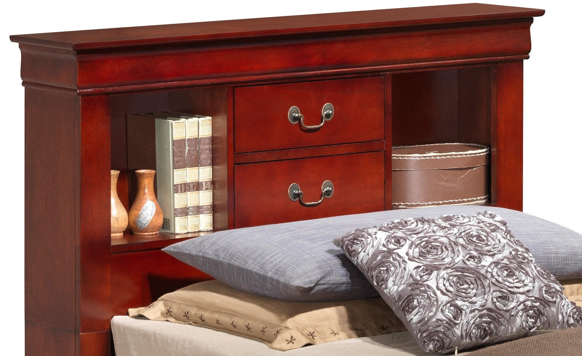 Louis Phillipe - Twin Storage Bed - Cherry - Image 3