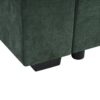 Elegant Chenille L Shaped Sofa With Wooden Storage Compartment - Green - Image 15