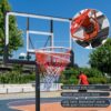 Portable Basketball Hoop Basketball System 4.76-10Ft Height Adjustable For Youth Adults LED Basketball Hoop Lights, Colorful Lights, Waterproof, Super Bright To Play At Night Outdoors, Good Gift For Kid - Black - Image 5