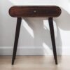 Mini Dressing Table With Foldable Mirror - Walnut - Image 11
