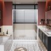 Sliding Shower Door With And Handle - Chrome - Image 4