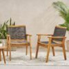 Outdoor Dining Chair (Set of 2) - Dark Gray - Image 2