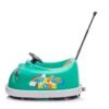 Bumper Car For Kids, 12V Dual Drive 1-6 Years Old Children's Electric Car With Pushrod Dinner Plate USB Bt Music Rocking Horse Mode Anti-Collision Bumper Ride On Car - Green - Image 17