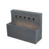 Decorative Fountain With Rectangle Design, With Light And Pump, For Indoor And Outdoor - Gray - Image 2