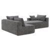2 Pices Free Combination Minimalist Style Modular Sectional, Wrinkle Resistant Couch Set L Shaped Compressed Sofa For Living Room - Gray - Image 8