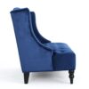 Nurturing - Upholstered Loveseat With Wing Back And Diamond Tufting - Navy Blue - Image 6