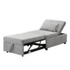 Stylish Folding Ottoman Sofa Bed With Multifunctional Design - Gray - Image 11