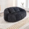 High Back Durable Comfort Bean Bag Sofa Couch For Adults And Kids - Black - Image 10