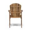 Outdoor Weather Resistant Acacia Wood Adirondack Dining Chairs Set (Set of 2) - Natural - Image 8