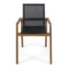 Dining Chair With Frame And Mesh Seating (Set of 2) - Teak - Image 6