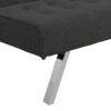 Modern Sofa Bed With Wood Frame And Stainless Leg - Black - Image 14
