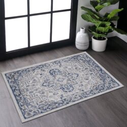 Marfi - 2' X 3' Oriental Area Rug - Blue / Gray