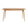 Mid-Century Modern Wood Tapered Legs Dining Table - Light Brown - Image 2
