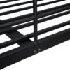 Full Long Over Queen Metal Bunk Bed - Black - Image 7