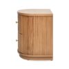 Valentine - 2 Drawer Storage Side Table - Natural Brown Beech - Image 2