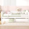Full Size Daybed Bed With Two Drawers - White - Image 17